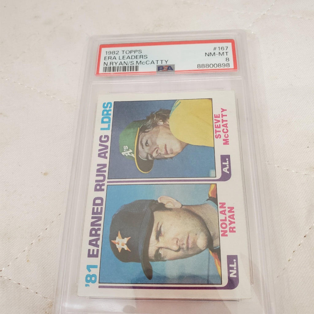 1982 Topps ERA Leaders #167 Nolan Ryan Steve McCatty Mint Houston Astros