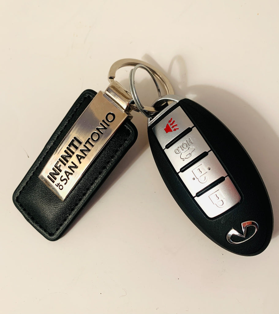 Infiniti Q series 2018 Smart Keyless Entry Remote Fob with Leather Key Chain NEW