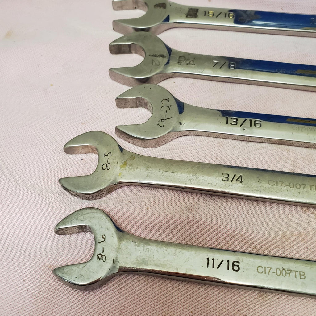 Lot of 5 Armstrong & Matco Combination Wrench Set LOT-339