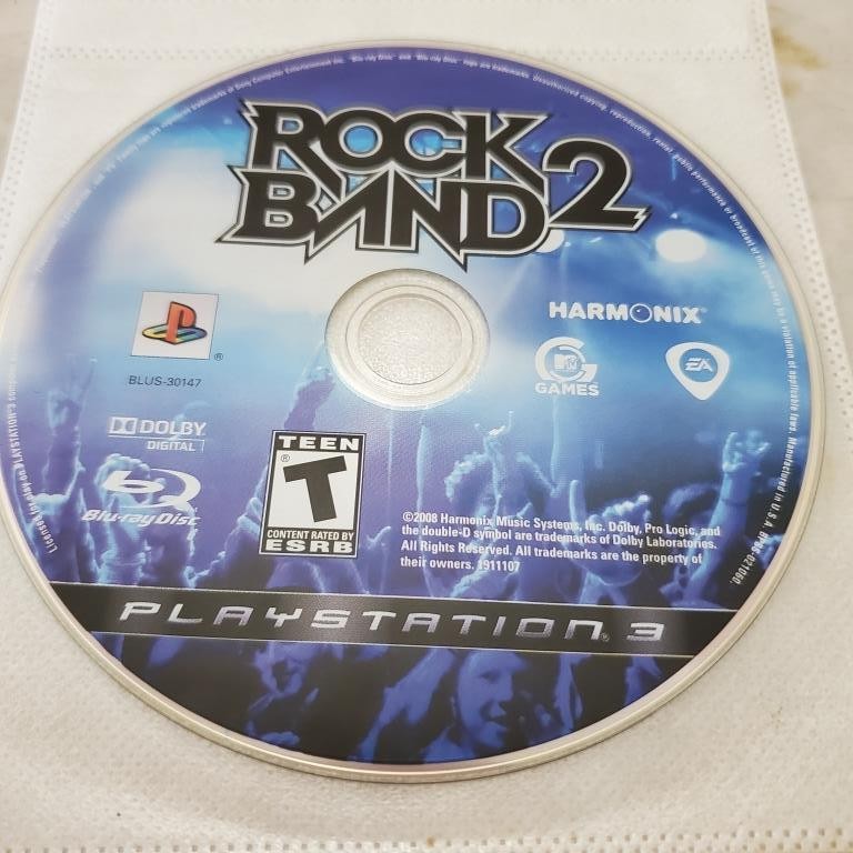 Rock Band 2 Sony PlayStation 3 Video Game DISC ONLY