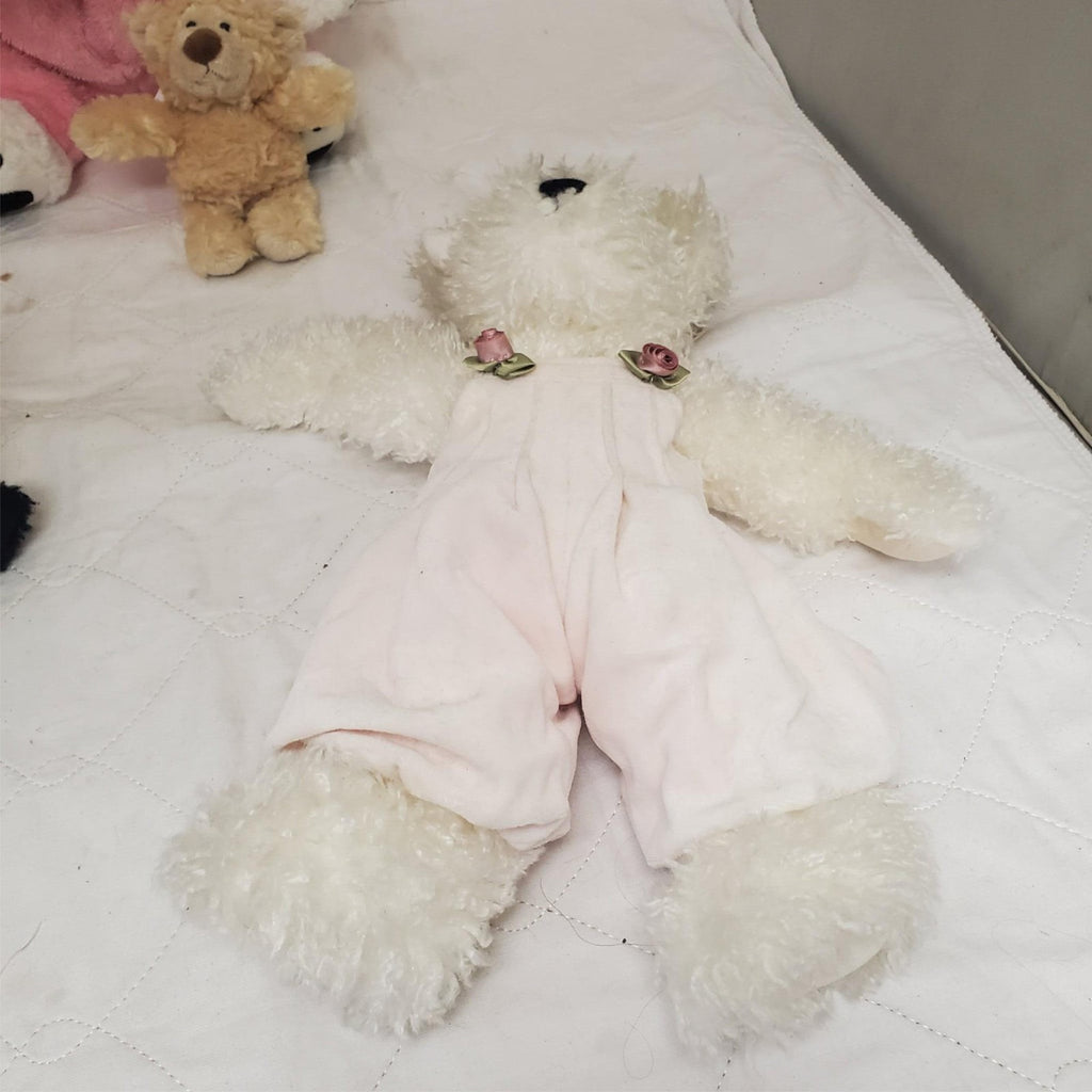 Boyds Bears Winifred  Santa Claus Robe Pink Teddy Plush Bear Stuffed Toys