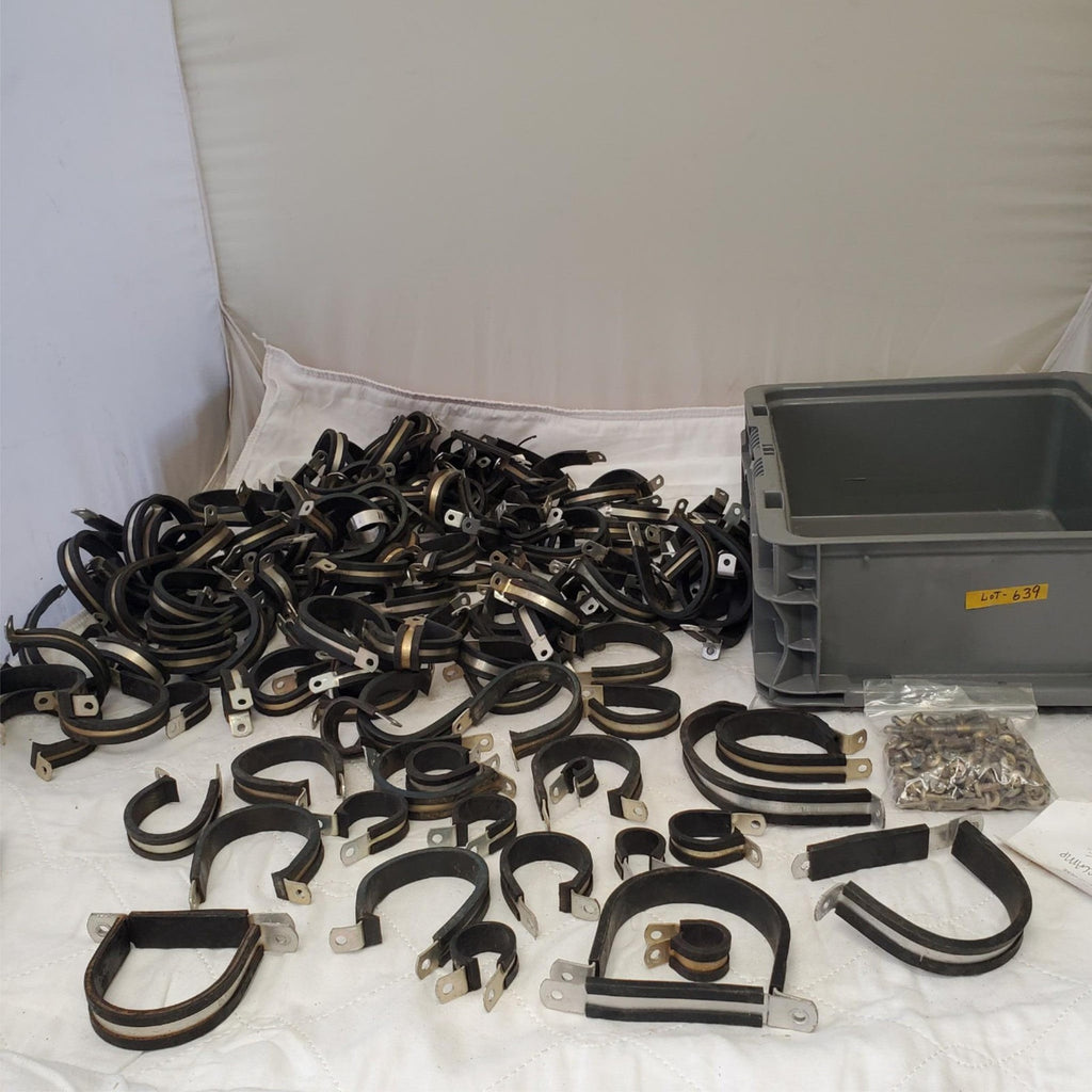Lot of Assorted Cushion Clamps Black Galvanized Steel LOT 639