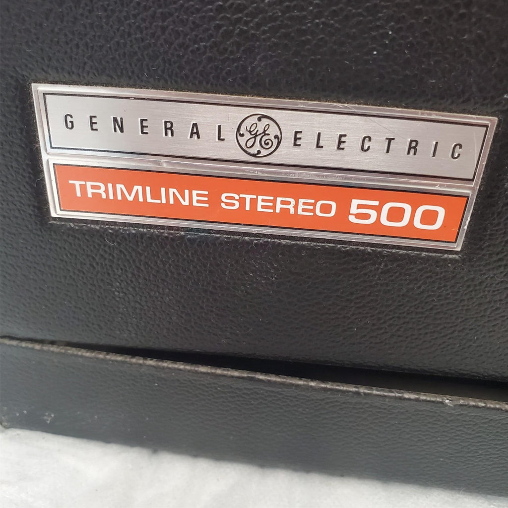 Vintage General Electric Stereo 500 Portable Turntable Speakers Suitcase