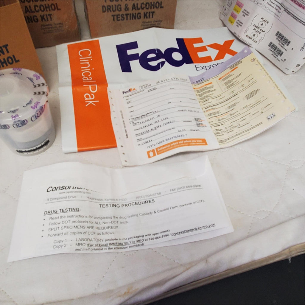 NON-Dot Post Accident Drug & Alcohol Testing Kit Lot of 5