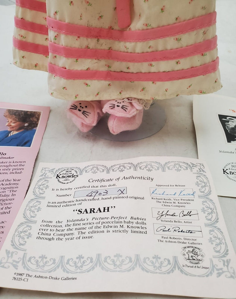 Yolanda Bello Sarah Porcelain Doll Picture Perfect Babies Edwin M. Knowles
