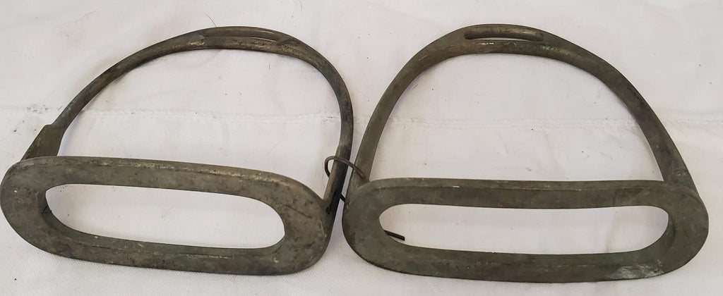 Pair of Vintage Metal Horse Feet Pedal Stirrup