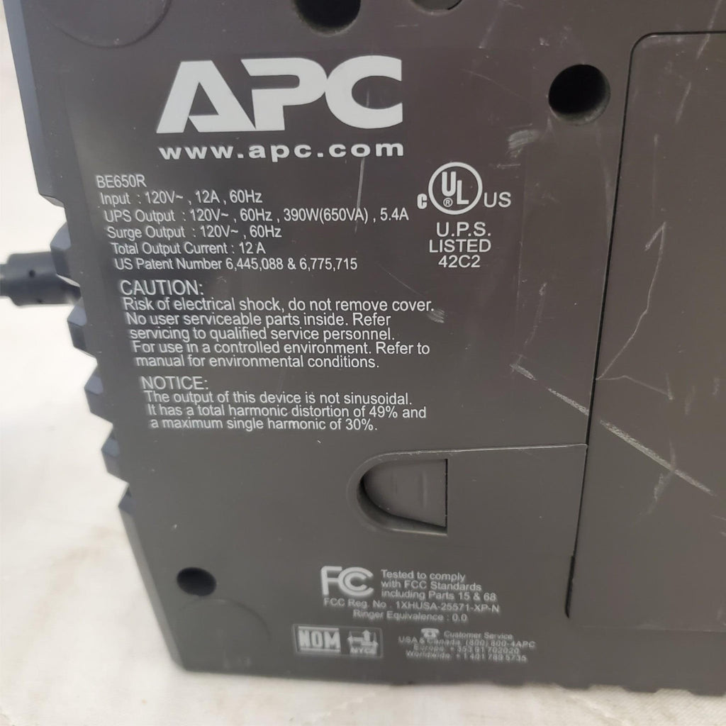 APC Back Up UPS ES 650 120V BE650R Surge Protected #5 (NO BATTERY INCLUDED)