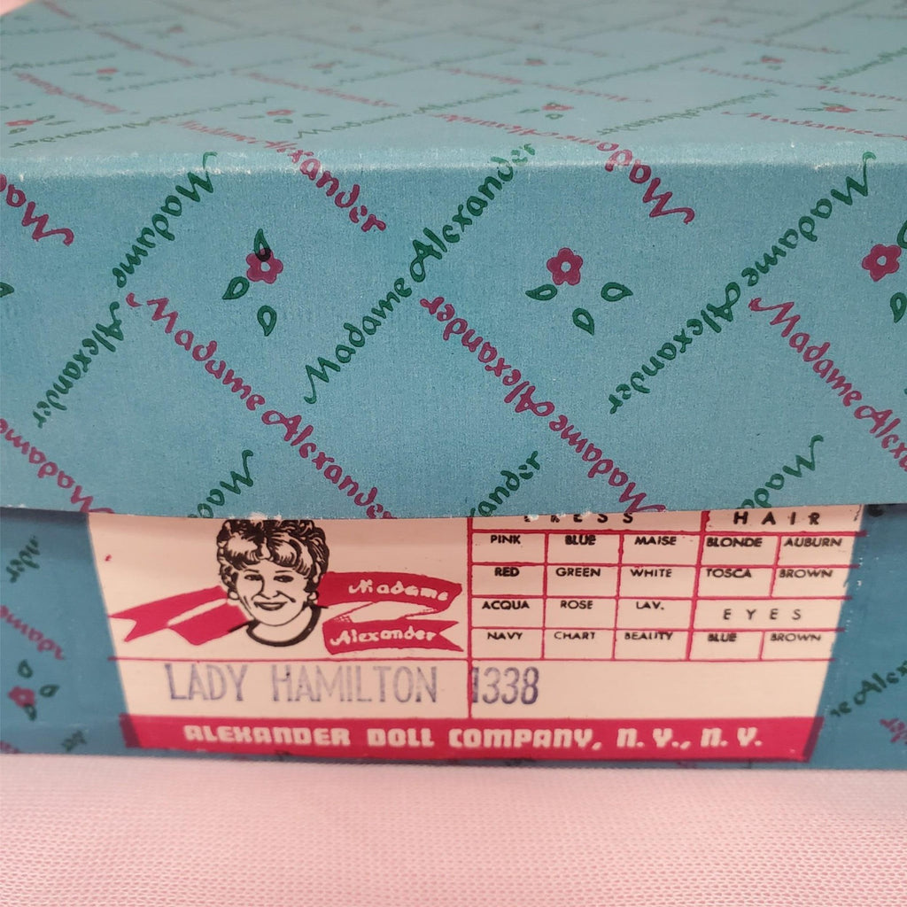 Madame Alexander #1336 Lord Nelson #1338 Lady Hamilton Dolls with Original Box