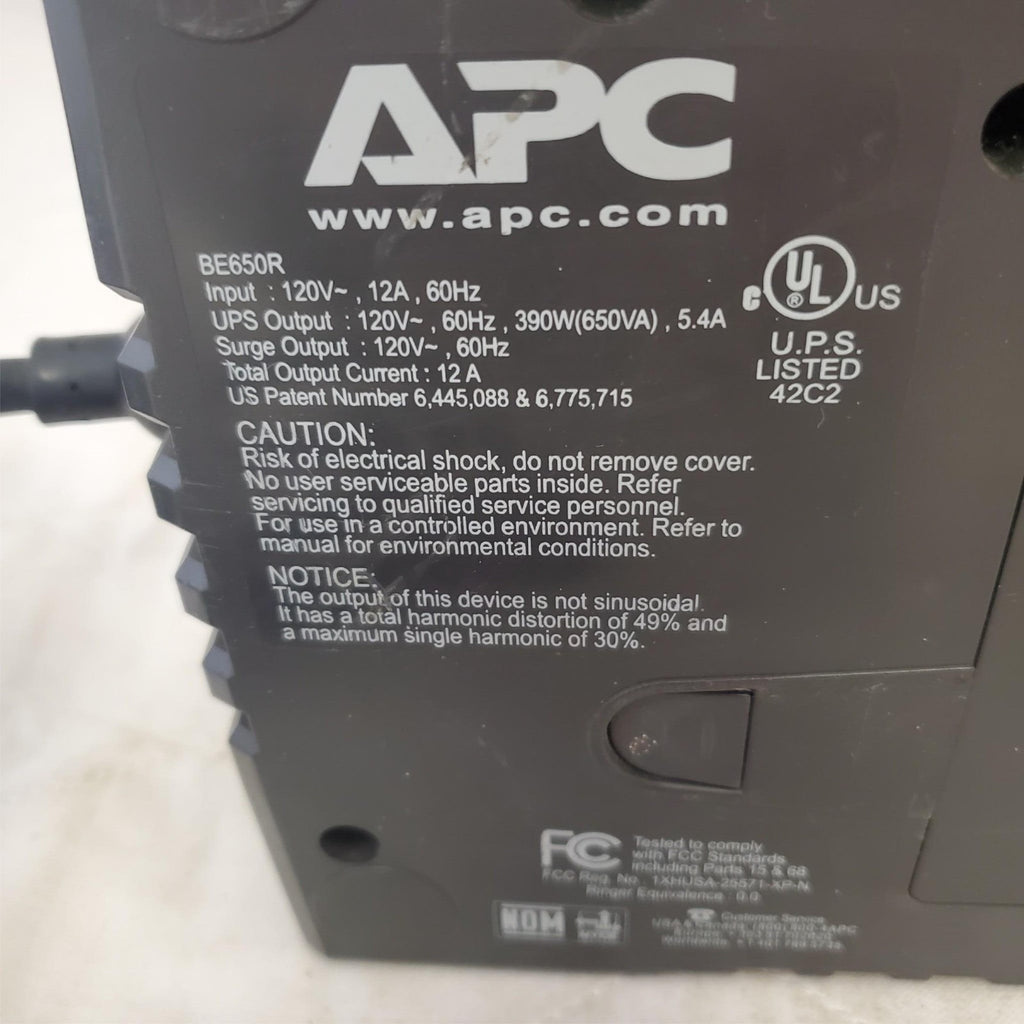 APC Back Up UPS ES 650 120V BE650R Surge Protected #6 (NO BATTERY INCLUDED)