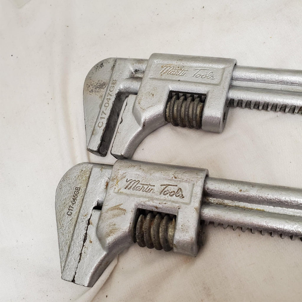 Lot of 2 Martin Tools C17-045GB Adjustable Wrenches Set LOT-834