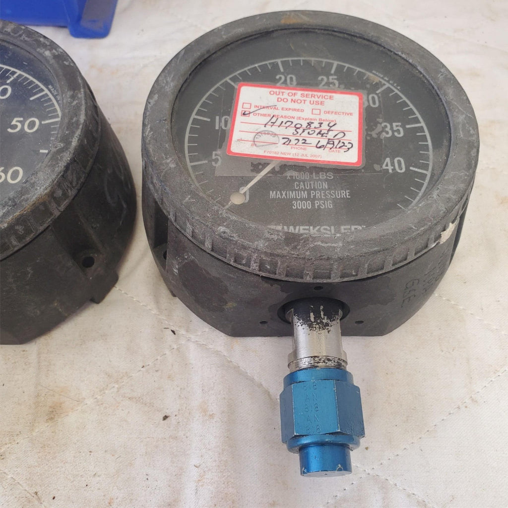 Lot of 3 Locamotive Lub Oil Pressure Gauges LOT 511