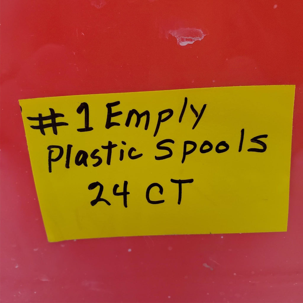 Lot of 24 Empty Plastic Spools #1