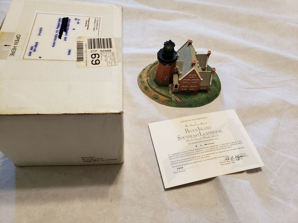 The Danbury Mint "Block Island Southeast Lighthouse" Authentic