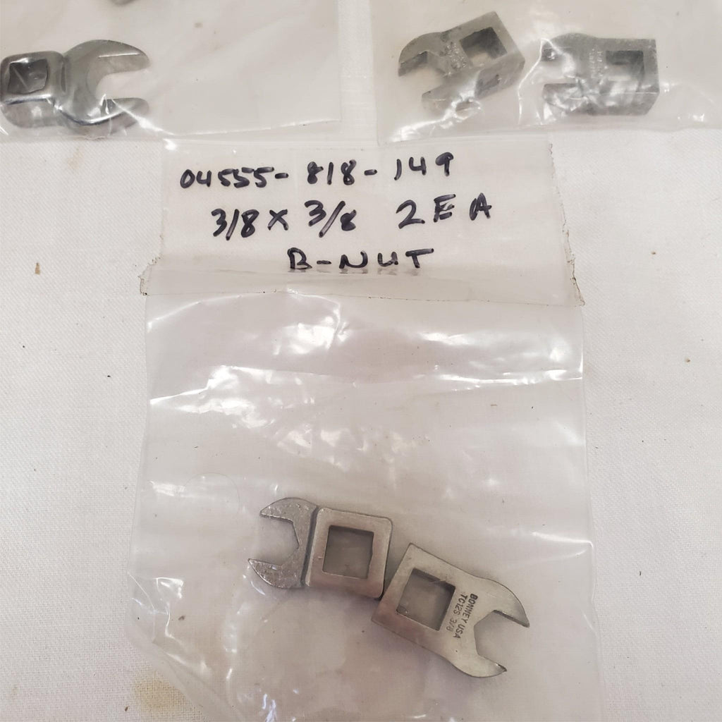 Lot of 10 Crowfoot Open End Wrenchs LOT-725