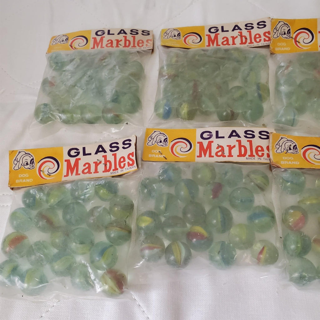 Pack of 10 Vintage Dog Brand Glass Marbles #3