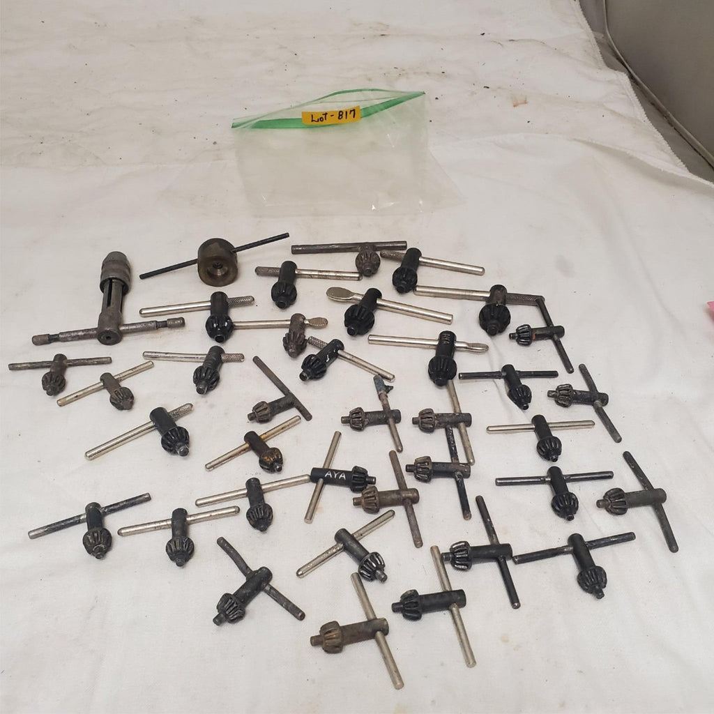 Lot of 37 Assorted Drill Chuck Keys Jacobs & More LOT-817