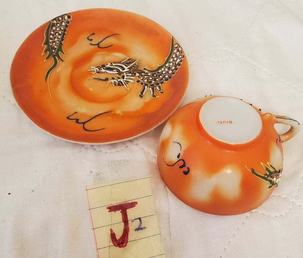 Lot of Vintage Niagara Falls Souvenir Japanese Style Miniature Cup Saucer & Vase