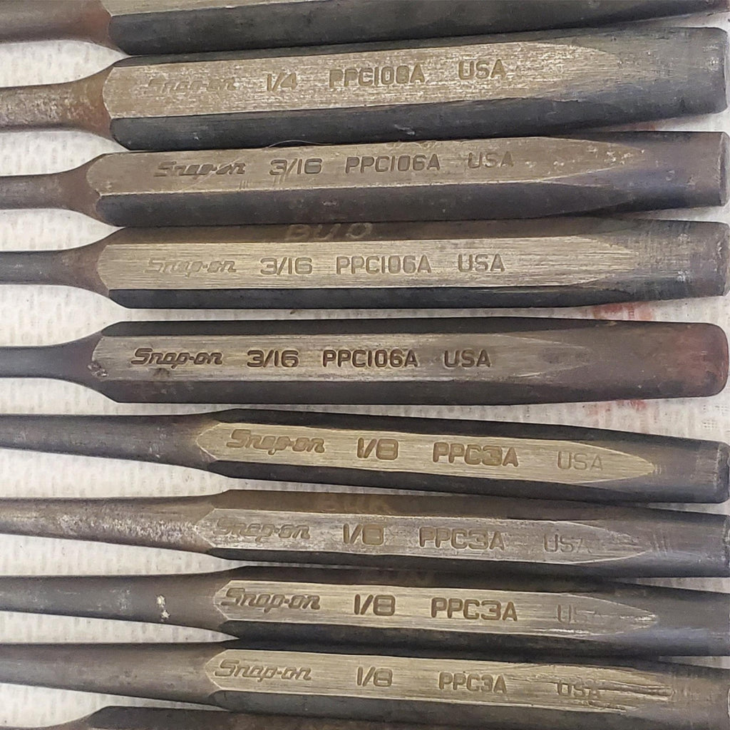 Lot of 32 Assorted  Snap on Punch and Chisel Alignment Tool Set LOT-1055