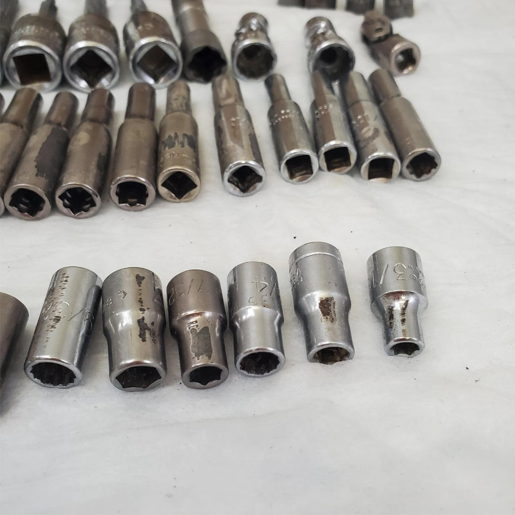Large Lot of Assorted Mixed Drive Impact Sockets LOT-691