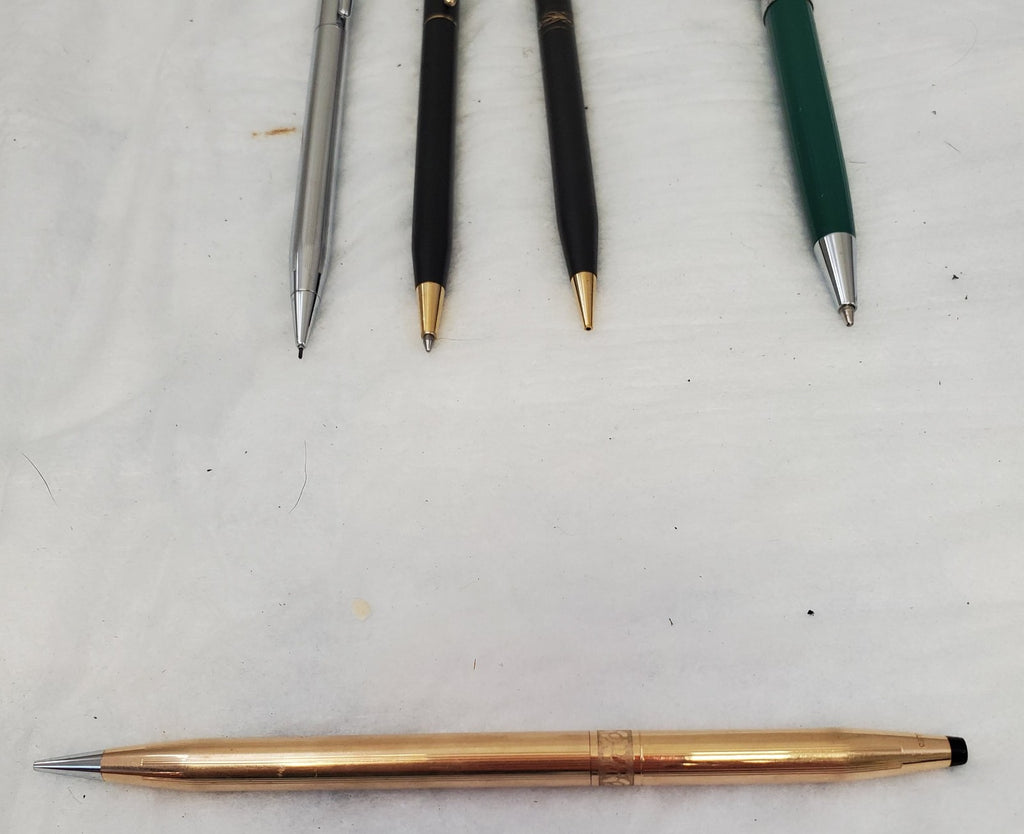 Lot of 5 Vintage Cross Ink and Coach Holmes Pens