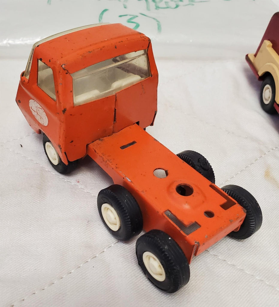 Lot of 3 Vintage Tonka & Others Brand Metal Toy Truck