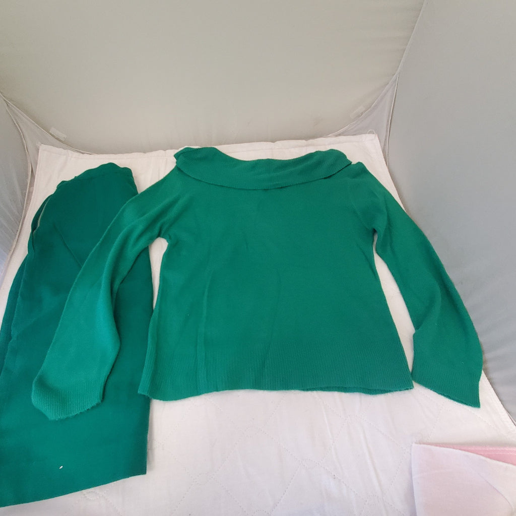 Vintage Algene Women Fashion Jacket and Skirt Set