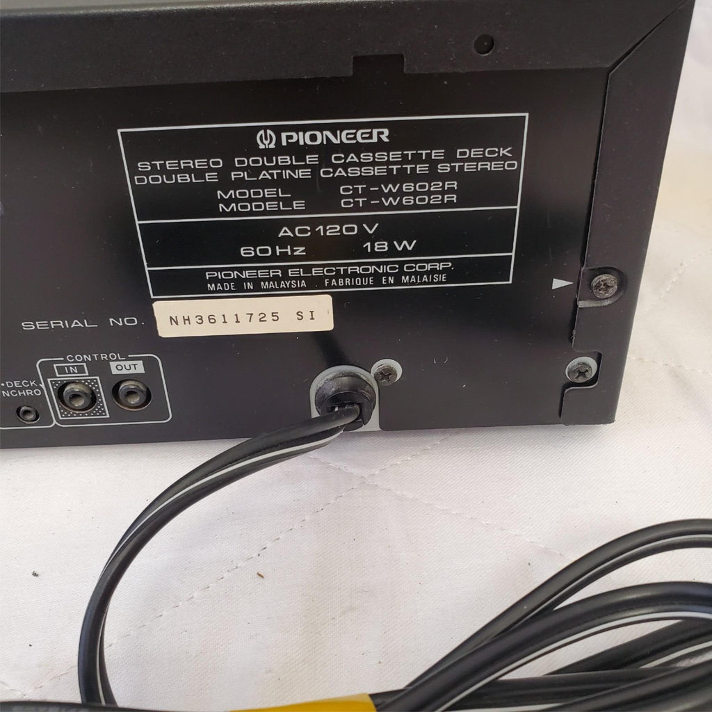 Pioneer CT-W602R Stereo Double Cassette Deck
