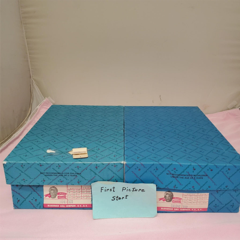 Madame Alexander #1411 Mimi #1412 Salome Opera Series Dolls Set with Box