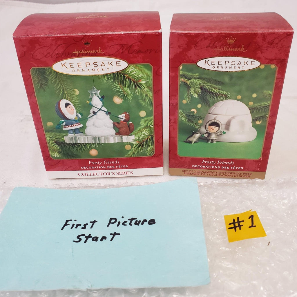 Set of 2 Hallmark Keepsake Ornament Frosty Friends #1