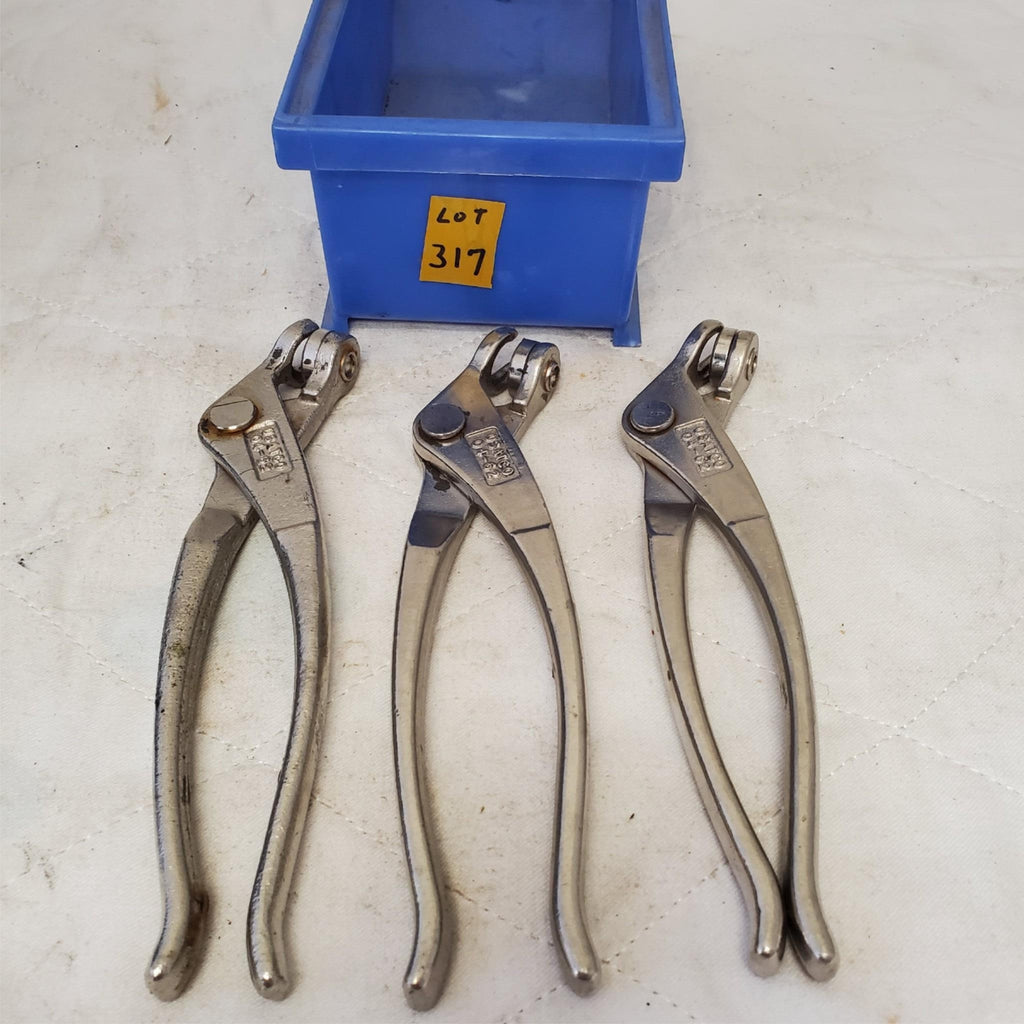 Lot of 3 Taiwan USATCO 04-62 Cleco Pliers Aircraft Tool LOT-317