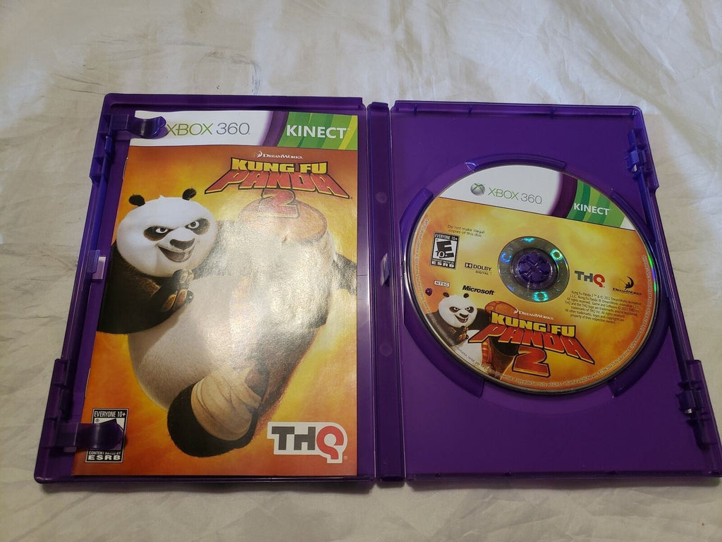 Kung Fu Panda 2 KINECT Microsoft Xbox 360, 2011 THQ Game Disc