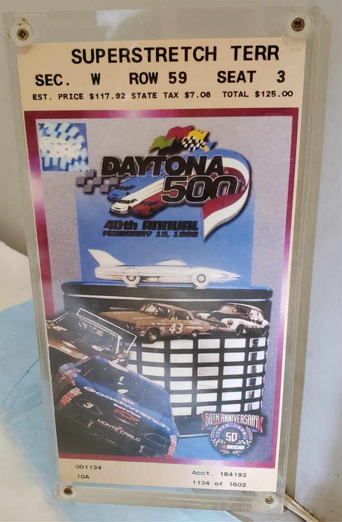 Nascar February 15, 1998 Daytona 500 Ticket