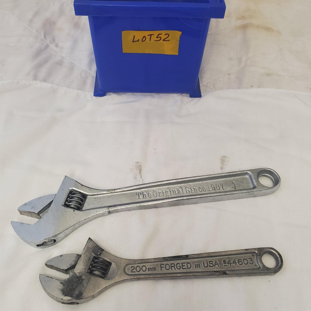 Lot of 2 Craftsman 8" & Crescent 10" Adjustable Wrench LOT-52