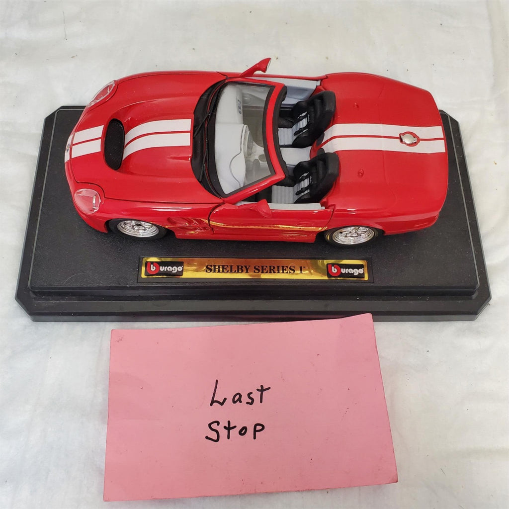 Vintage Burago Shelby Series 1 Metal Die Cast Car