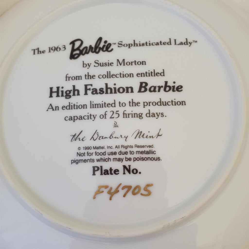 Lot of Plates Barbie The Danbury Mint Collector's Limited Edition 
