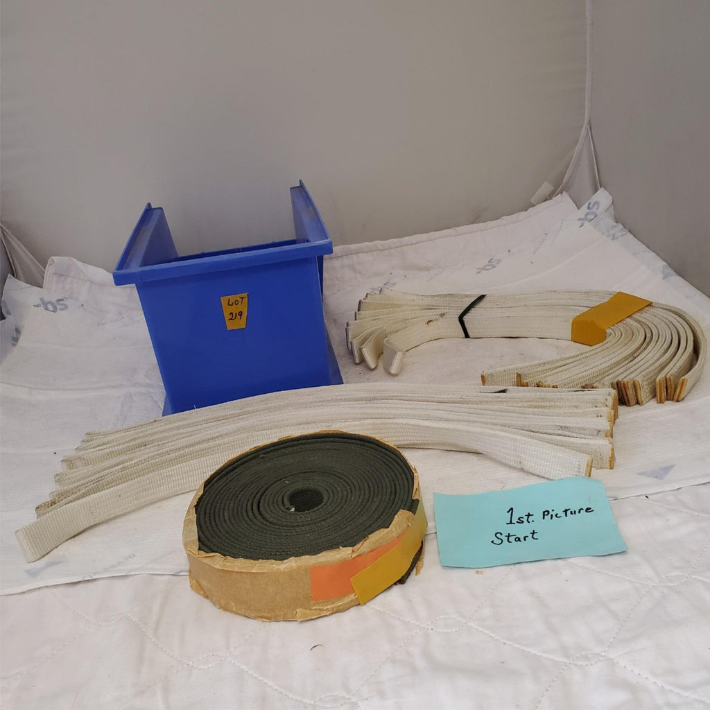 Lot of Nylon Webbing Roll & Striped Cotton Twill Neck Tape LOT 219