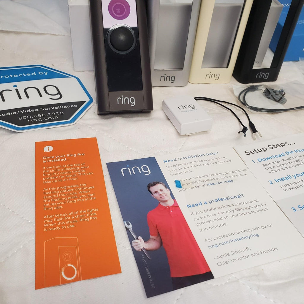 Ring 2549AG660L-B01FX Smart Wifi Cam Video Doorbell Pro