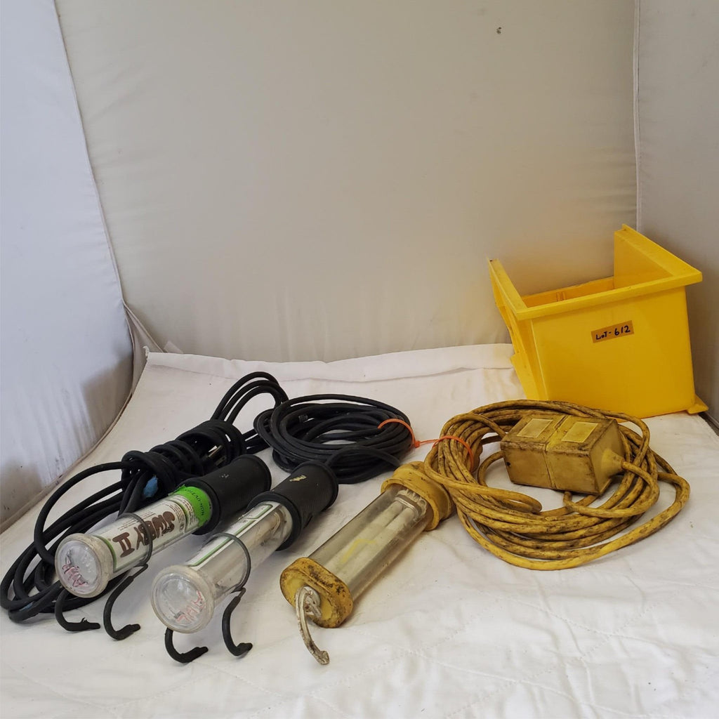 Lot of Stubby & Woodhead Fluorescent LED Handheld Work Lights LOT 612