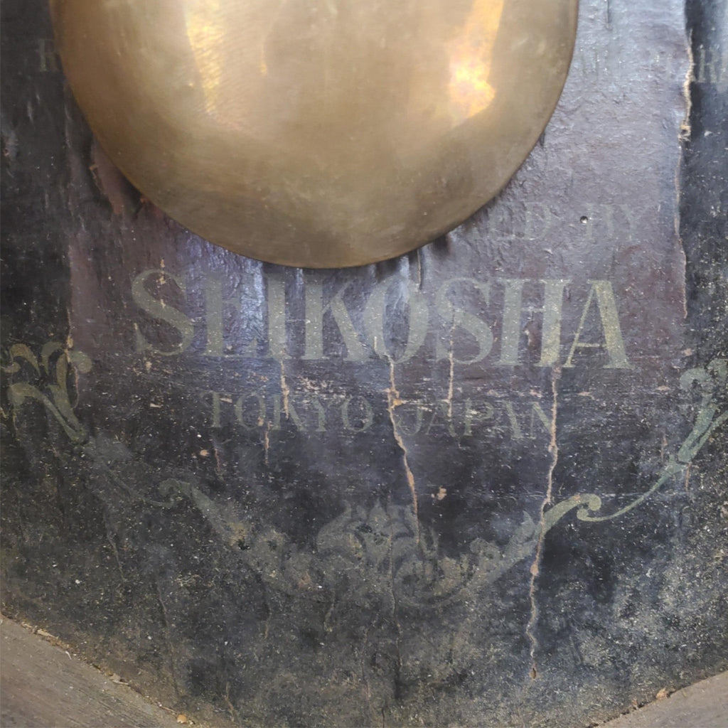 Antique Working 1920's SEIKOSHA Japan Octagon Drop School Regulator Wall Clock