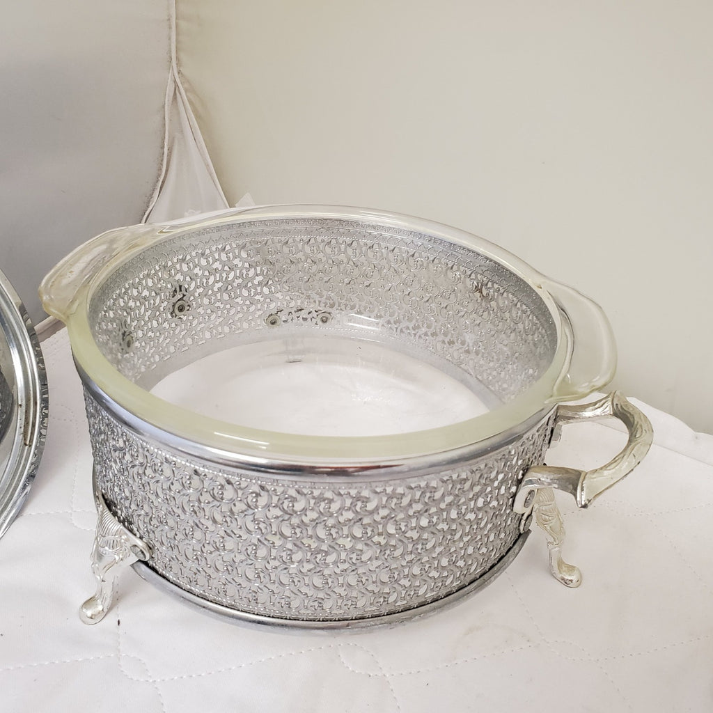 Vintage Silverplate Gravy Serving Boat Tray Dish