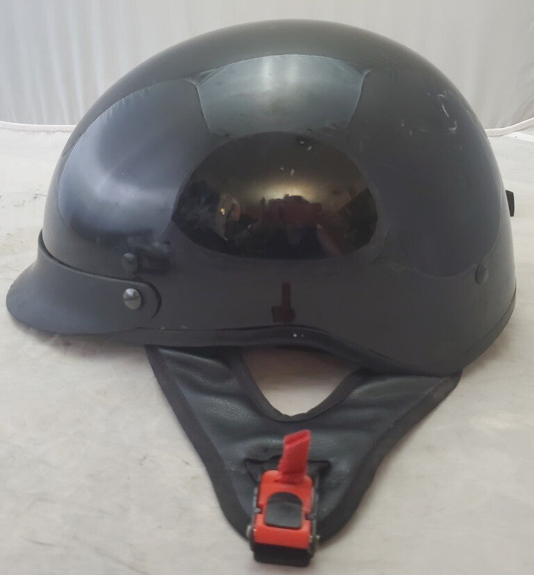 ILM-205V Half-Helmet Motorcycle Size XL Matte Black DOT Certified