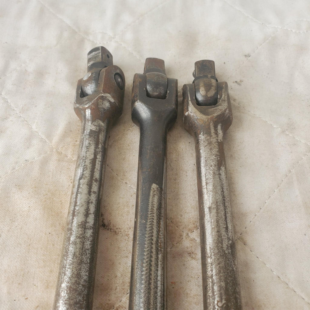 Lot of 3 Vintage Snap-On Drive Flex Head Breaker Bar Extension LOT 333