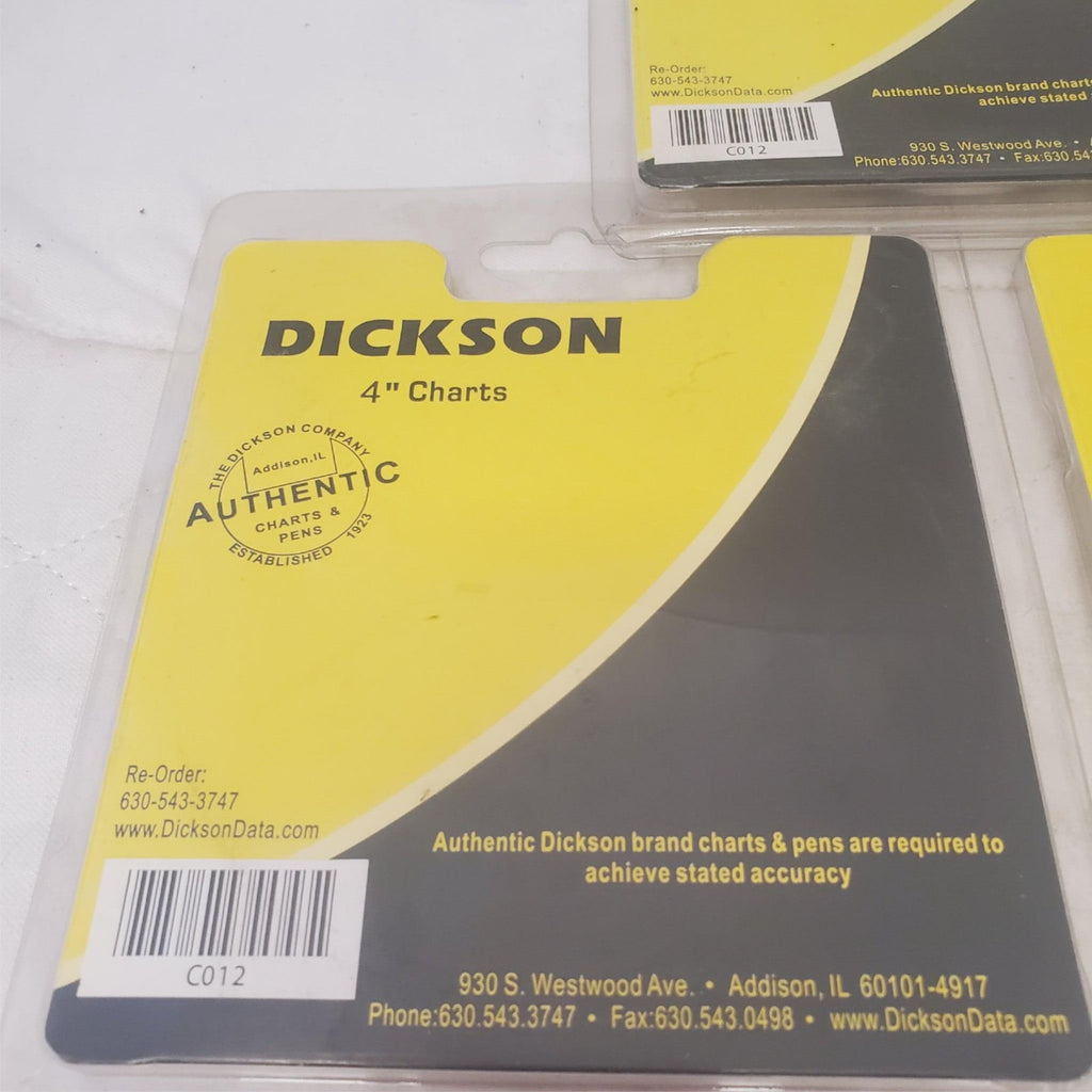 Lot of 3 Dickson 4 Inch Day Time Charts