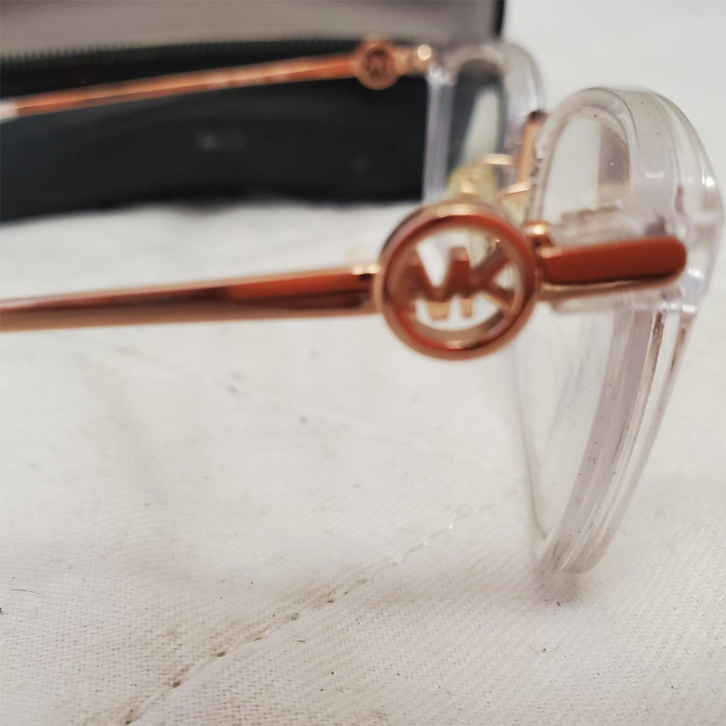 Michael Kors MK 4054 Captiva Clear Rose Gold Eyeglasses Frame with Vogue Case