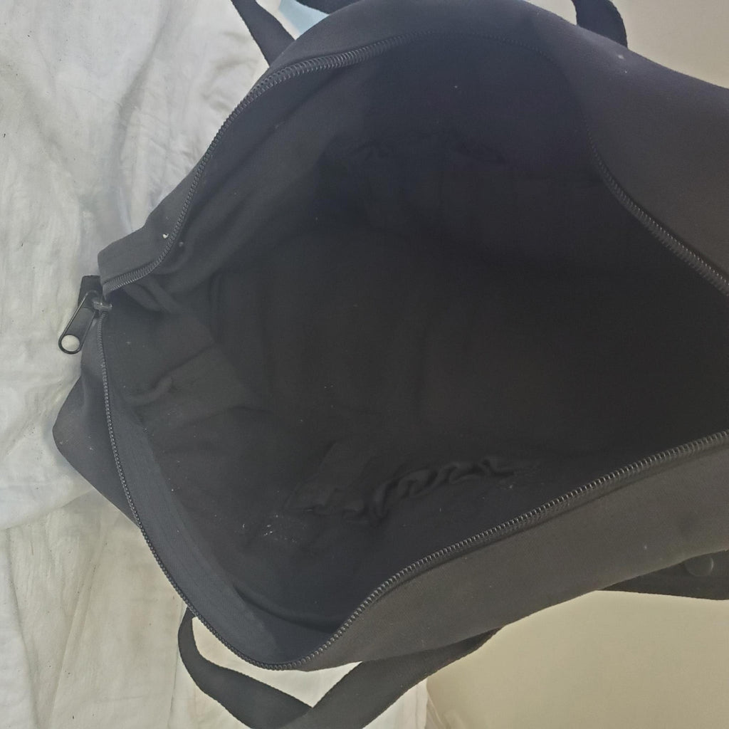 Large Shoulder Strap Pockets Zipper Tool Bag - Black