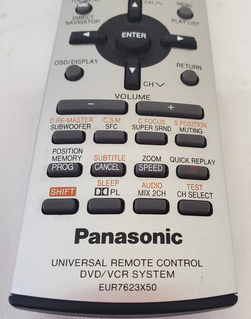 Panasonic EUR7623X50 Universal Remote Control DVD VCR System