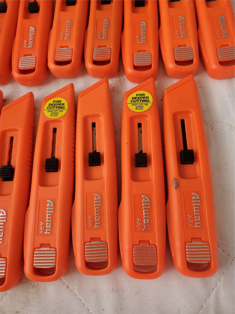 Lot of 17 Allway Tools ARK Self Retracting Safety Knife Box Cutter LOT 224