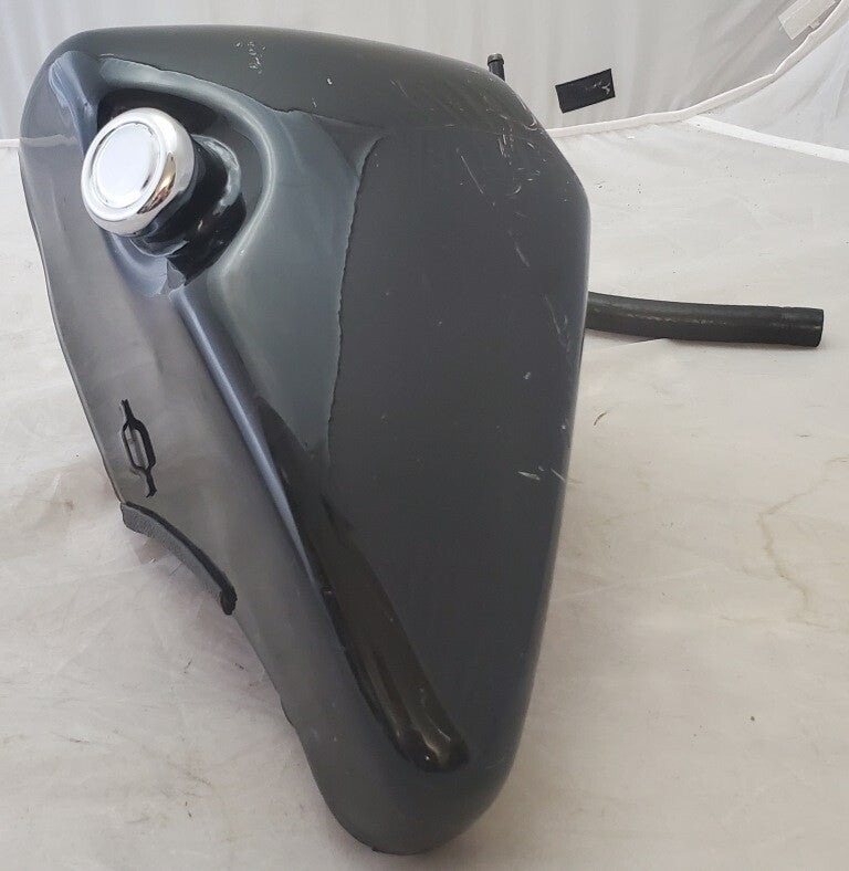 Vintage Black Gas Fuel Tank Petrol Reservoir Cell