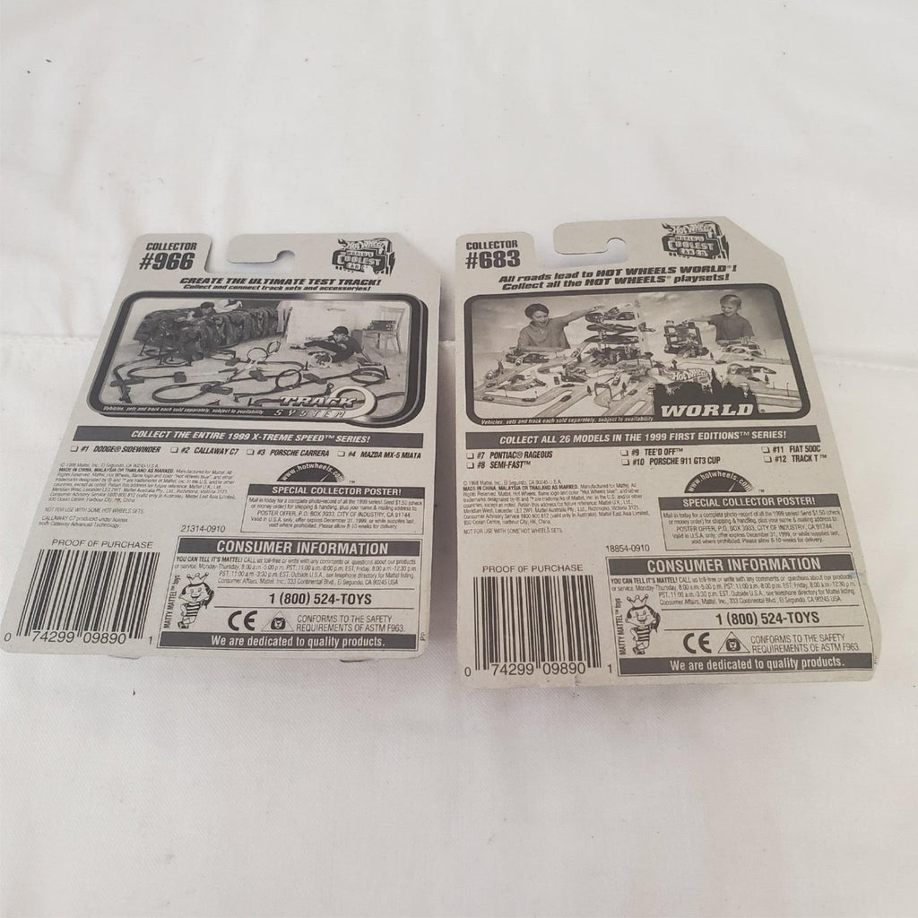 Hot Wheels 1999 X-Treme Speed Series Callaway C7 Car & First Editions Tee’d Off