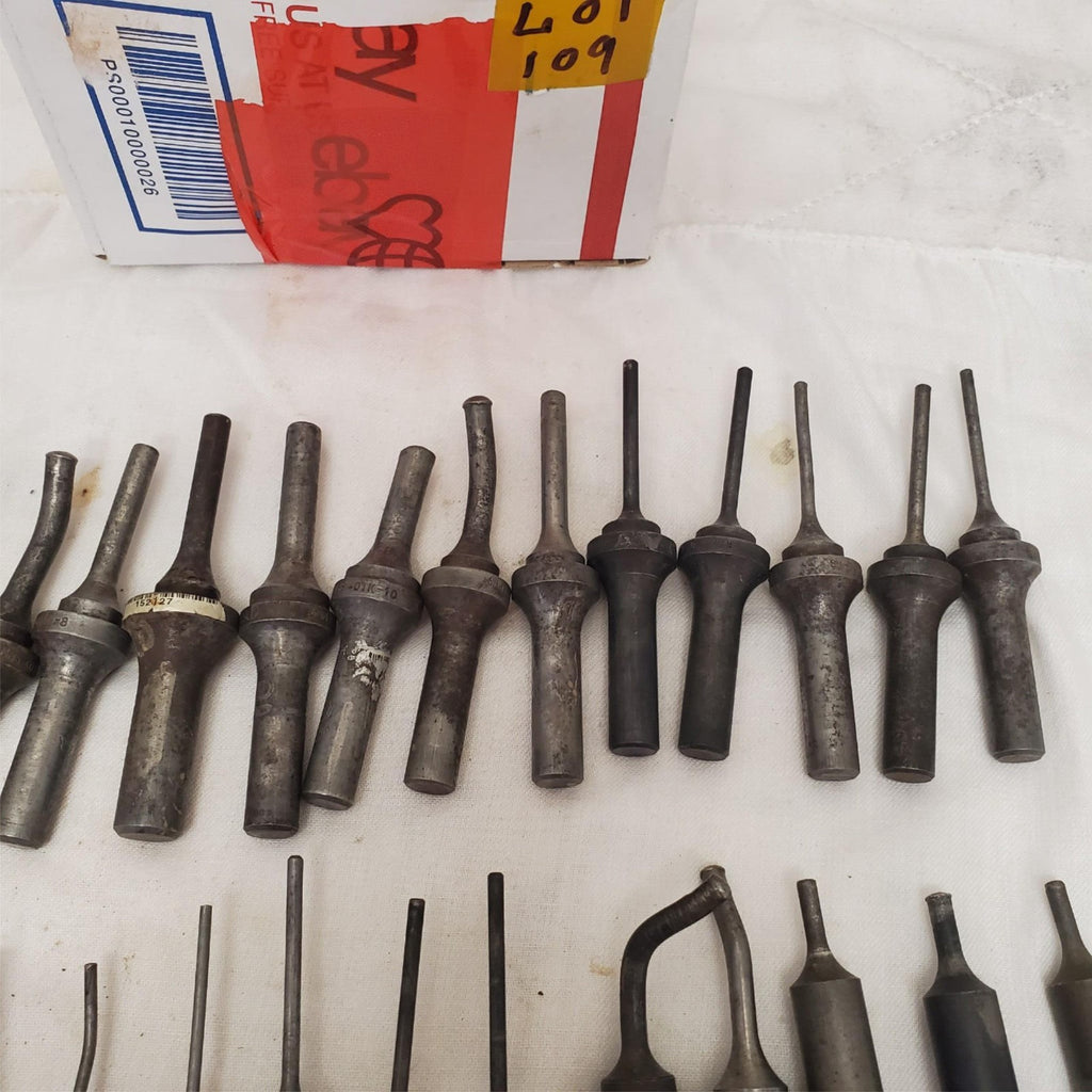 Lot of Rivet Gun Snaps Bit Knock Out Punch Set LOT-109